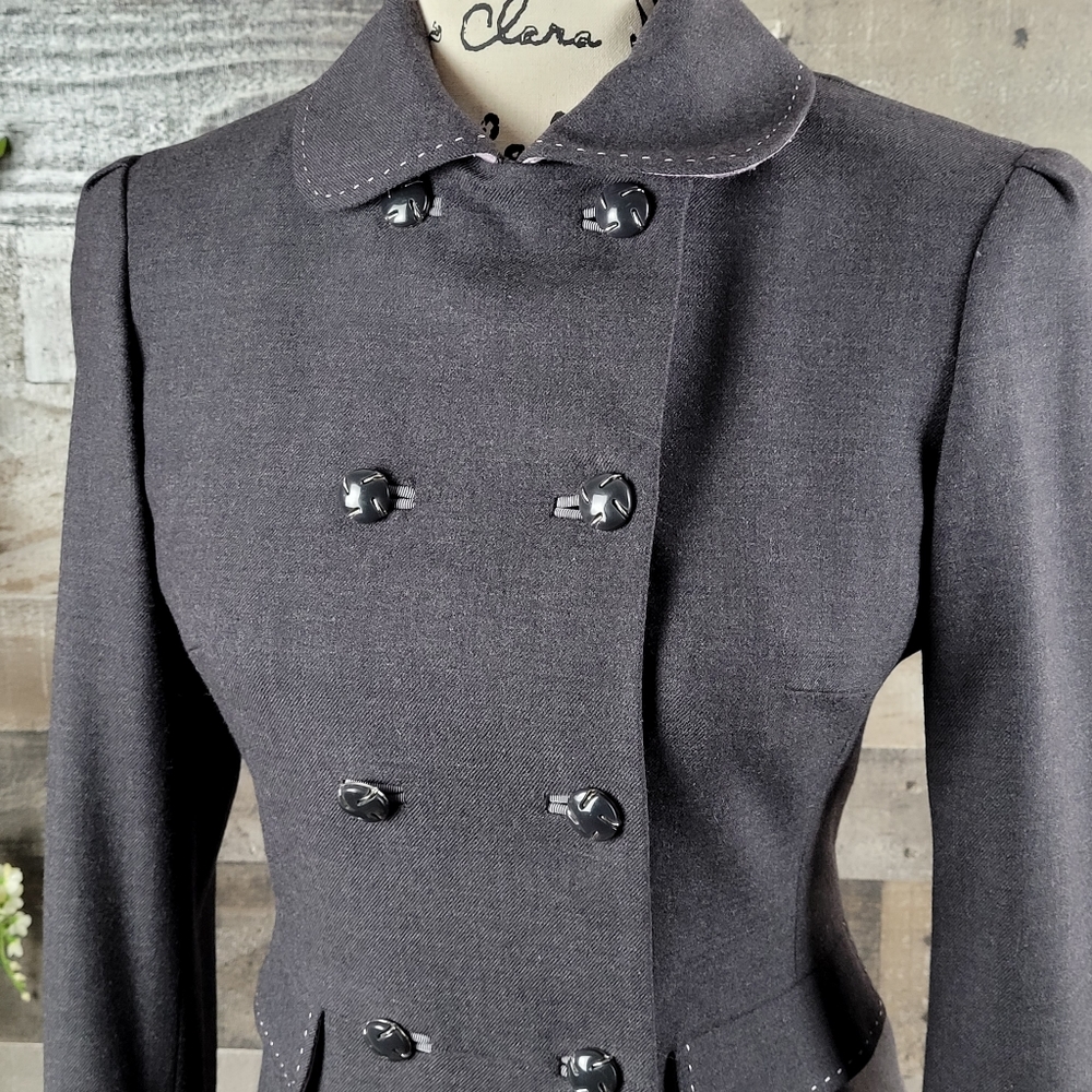 Elie Tahari Double Breasted Wool Blazer - Picture 16 of 16